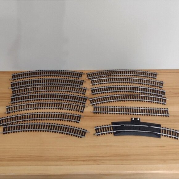 Lot Of 13 Feller Garnet Italy HO Scale Model Train Tracks Curved Staright - Picture 2 of 5